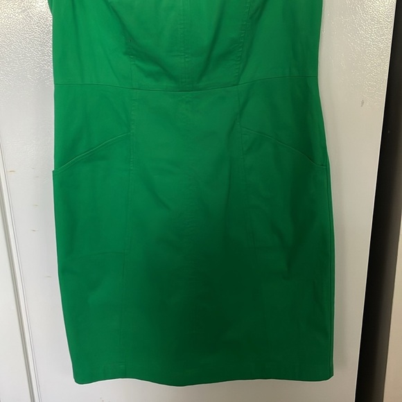 Boden Size 8 97% Cotton Vibrant Green Dress with Pockets - Picture 4 of 7